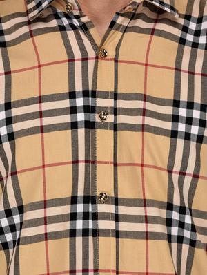 beige cotton casual shirt - 15012922 - Standard Image - 4