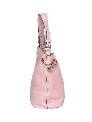 pink leatherette regular handbag - 15013312 - Standard Image - 4