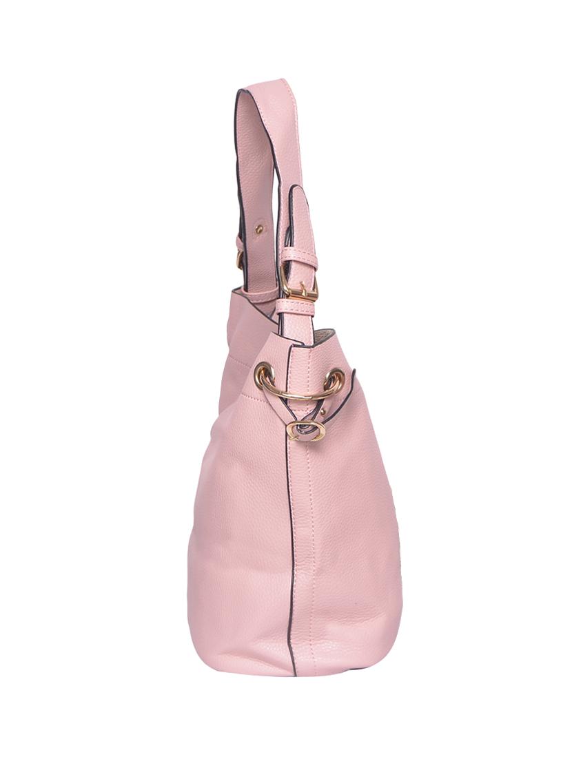 pink leatherette regular handbag - 15013312 - Zoom Image - 4