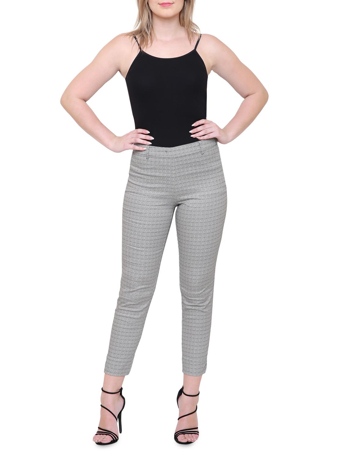 grey printed trouser - 15013761 - Zoom Image - 4