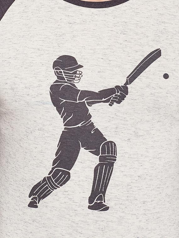 grey cotton raglan tshirt - 15014099 - Zoom Image - 4