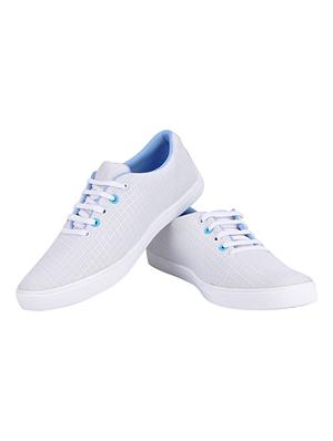 white Mesh lace up sneaker - 15015456 - Standard Image - 4
