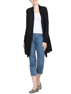 solid black viscose shrug - 15015827 - Standard Image - 4