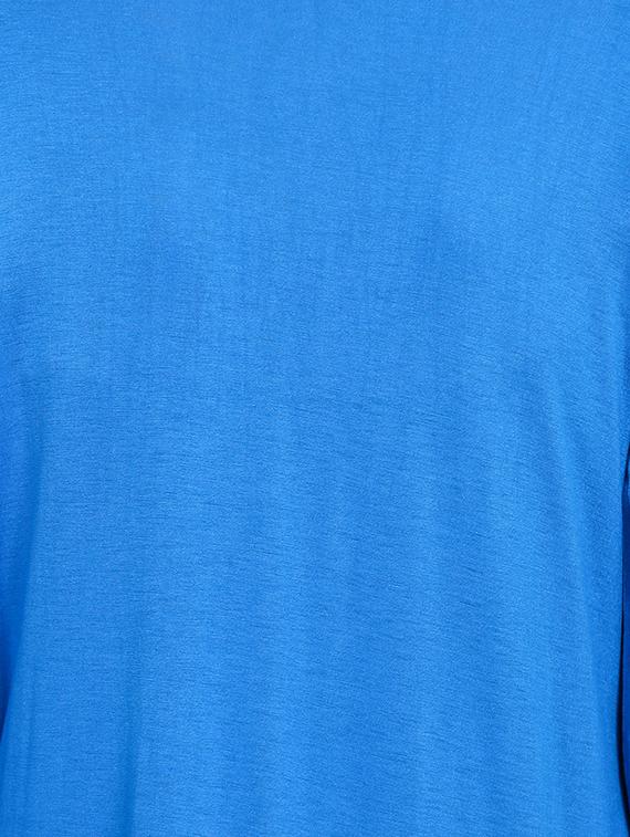 solid blue viscose shrug - 15015829 - Zoom Image - 4
