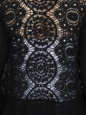 black viscose asymmetric shrug - 15015830 - Standard Image - 4