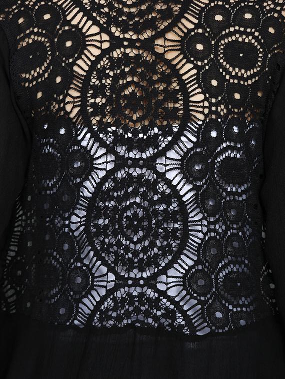 black viscose asymmetric shrug - 15015830 - Zoom Image - 4