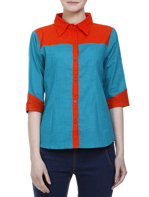 blue linen shirt - 15015891 - Very Small Image - 1