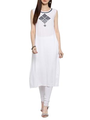 red rayon layered kurta - 15015973 - Standard Image - 4