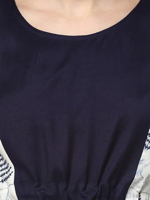 draw code asymmetric kurta - 15016040 - Standard Image - 4