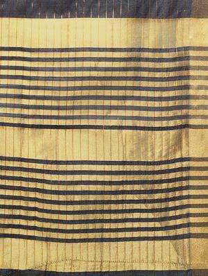 black cotton silk woven saree with blouse - 15016850 - Standard Image - 4