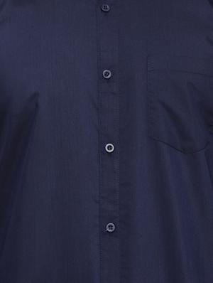 navy blue cotton casual shirt - 15017335 - Standard Image - 4