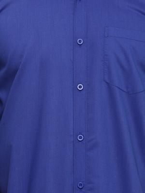 dark blue cotton casual shirt - 15017337 - Standard Image - 4