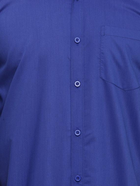 dark blue cotton casual shirt - 15017337 - Zoom Image - 4
