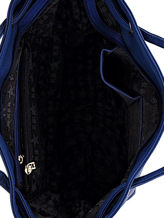 blue leatherette handbag - 15018714 - Zoom Image - 4