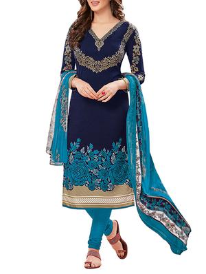 printed un-stitched suit combo - 15019577 - Standard Image - 4