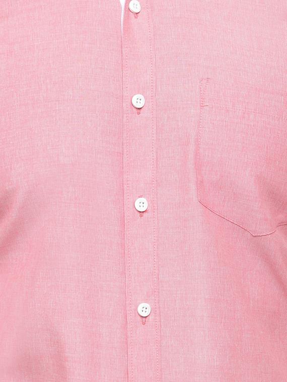 pink cotton formal shirt - 15019710 - Zoom Image - 4