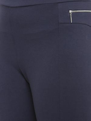 navy blue cotton jegging - 15019740 - Standard Image - 4