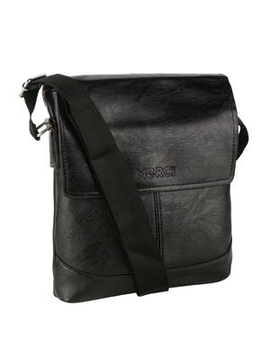 black leatherette regular sling bag - 15020891 - Standard Image - 4