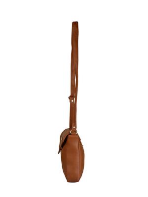 tan leatherette regular sling bag - 15021083 - Standard Image - 4