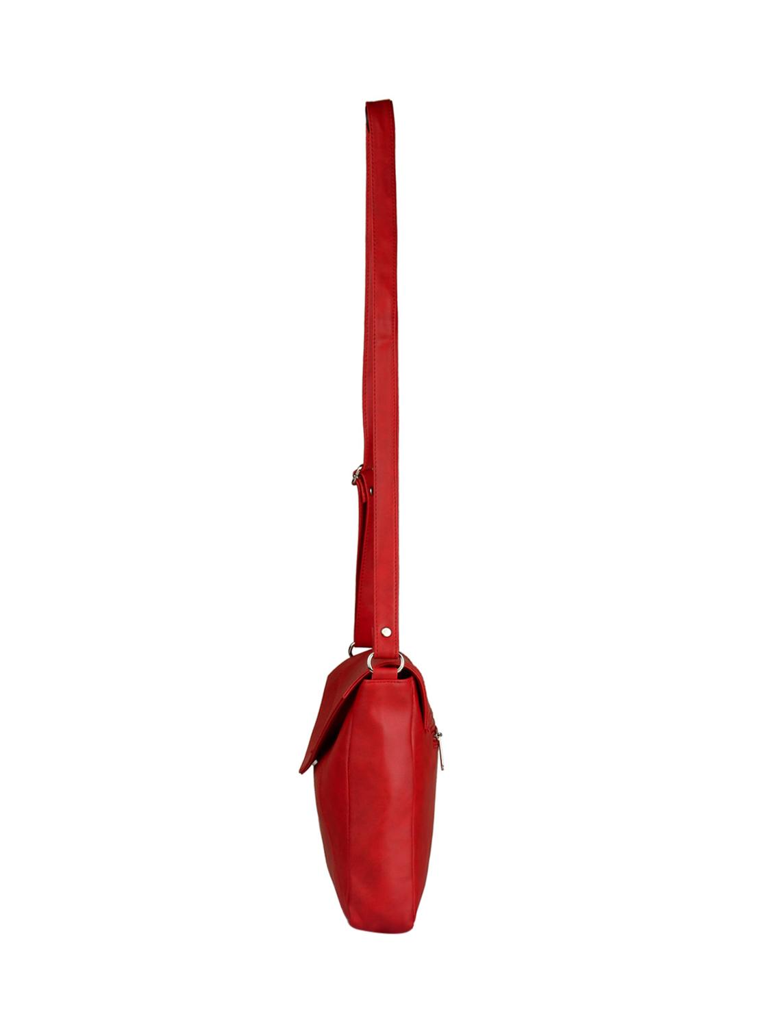 red leatherette regular sling bag - 15021084 - Zoom Image - 4