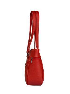 red leatherette regular handbag - 15021094 - Standard Image - 4