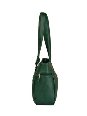 green leatherette regular handbag - 15021100 - Standard Image - 4