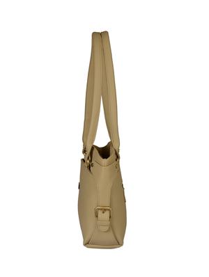 beige leatherette regular handbag - 15021102 - Standard Image - 4