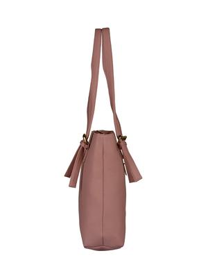 pink leatherette regular handbag - 15021110 - Standard Image - 4