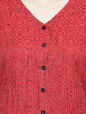 A-line printed kurta - 15021584 - Standard Image - 4