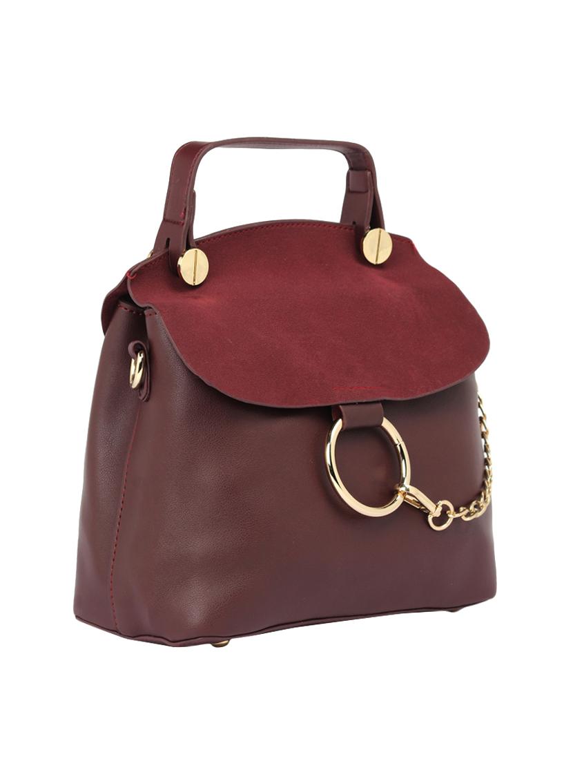 red leatherette regular sling bag - 15021667 - Zoom Image - 4