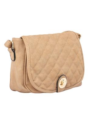 beige leatherette regular sling bag - 15021681 - Standard Image - 4