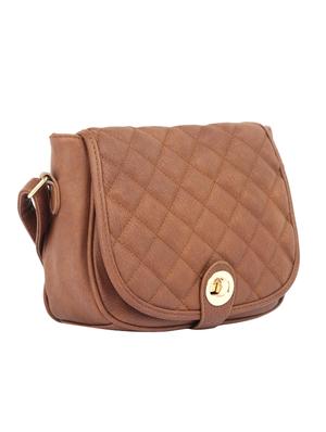 brown leatherette regular sling bag - 15021682 - Standard Image - 4