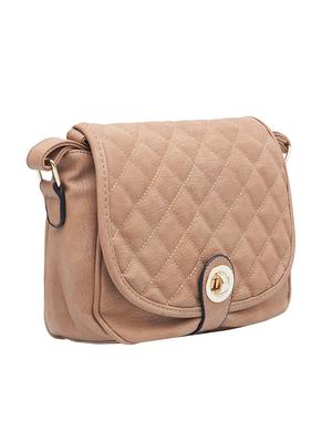 beige leatherette regular sling bag - 15021683 - Standard Image - 4