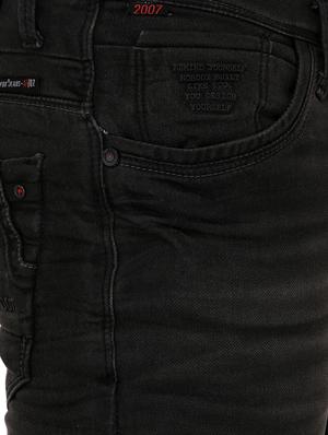 black denim washed jeans - 15022040 - Standard Image - 4