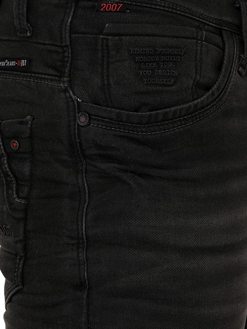 black denim washed jeans - 15022040 - Zoom Image - 4