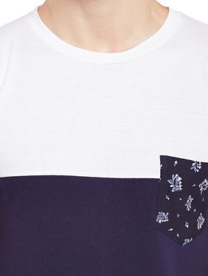 multi cotton color block tshirt - 15023107 - Standard Image - 4