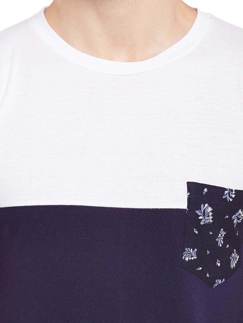 multi cotton color block tshirt - 15023107 - Zoom Image - 4