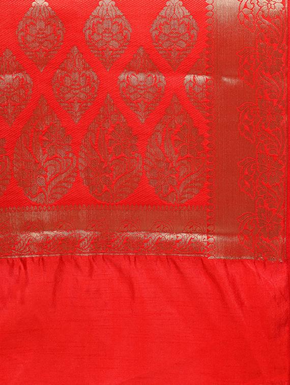banarasi silk saree with blouse - 15023145 - Zoom Image - 4