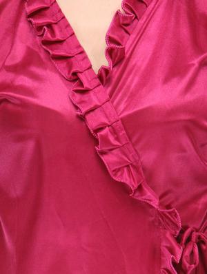 pink satin sleepwear robe - 15023788 - Standard Image - 4