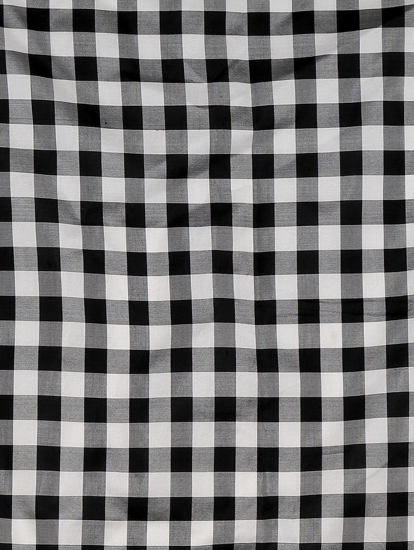 black and white silk pocketsquare - 15023989 - Zoom Image - 4