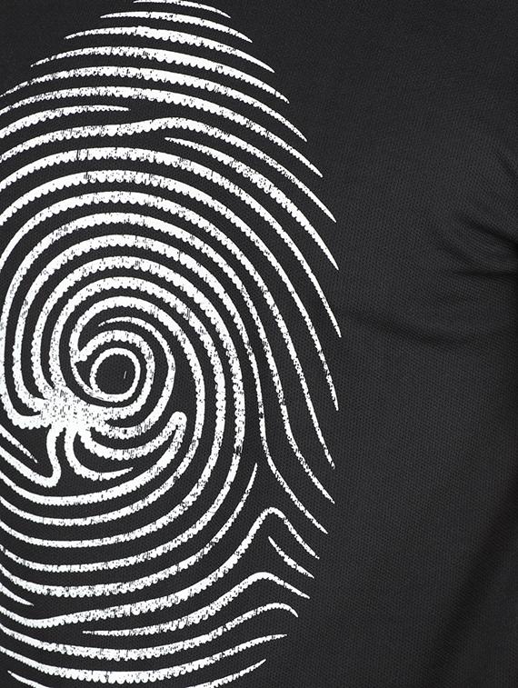 black cotton chest print t-shirt - 15024285 - Zoom Image - 4