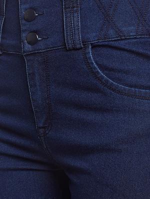dark blue denim shorts - 15024375 - Standard Image - 4
