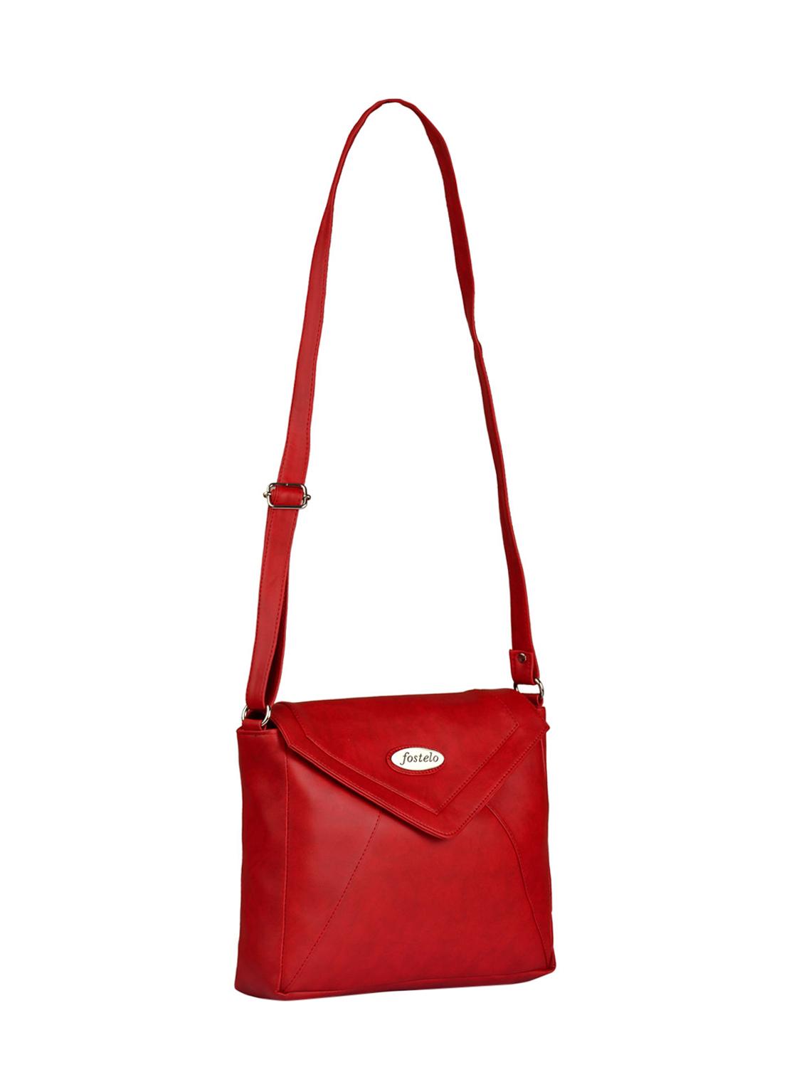 red leatherette sling bag - 15025120 - Zoom Image - 4