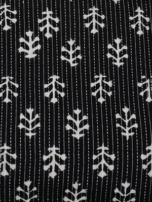 black cotton printed blouse - 15025173 - Standard Image - 4