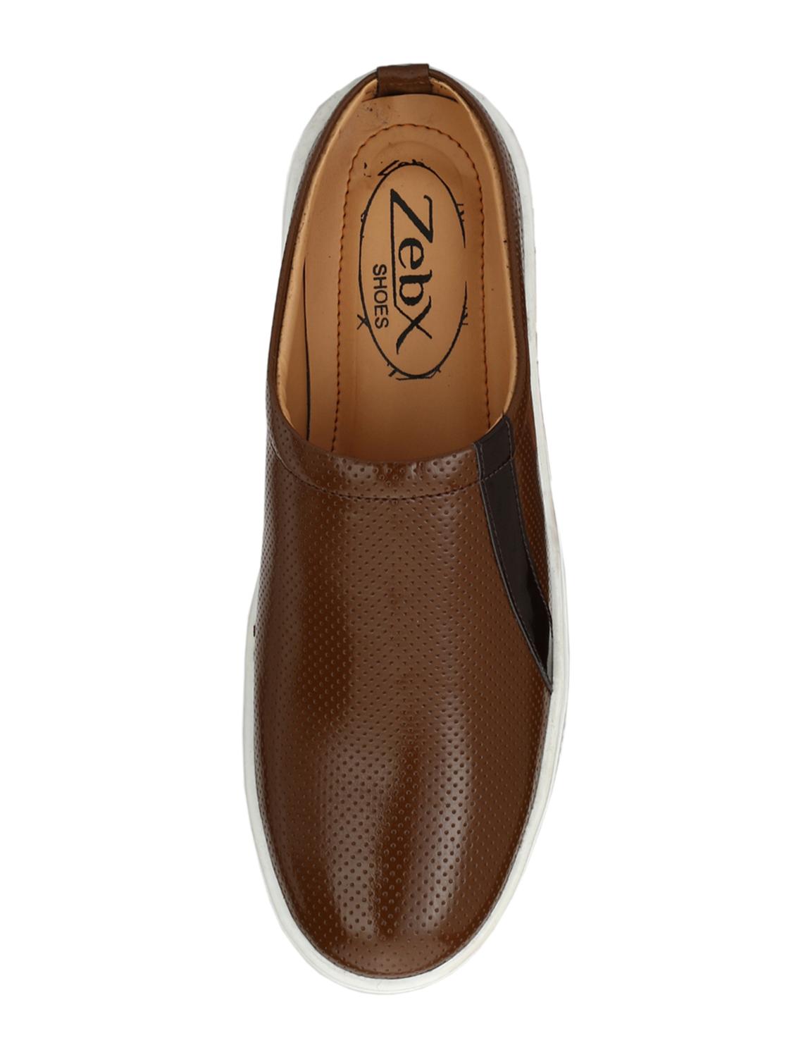 tan leatherette casual slipon - 15025989 - Zoom Image - 4