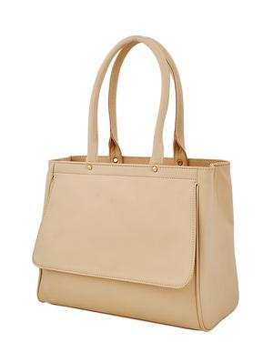 beige leatherette handbag - 15026489 - Standard Image - 4
