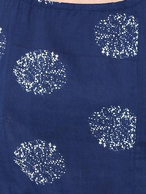 blue cotton kurta palazzo set - 15027435 - Standard Image - 4