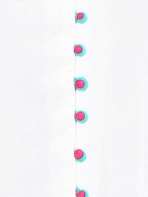 white rayon aline kurta - 15027437 - Standard Image - 4