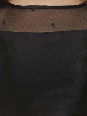 black georgette solid blouse - 15027602 - Standard Image - 4