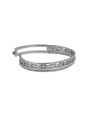 silver metal bracelet - 15028311 - Standard Image - 4